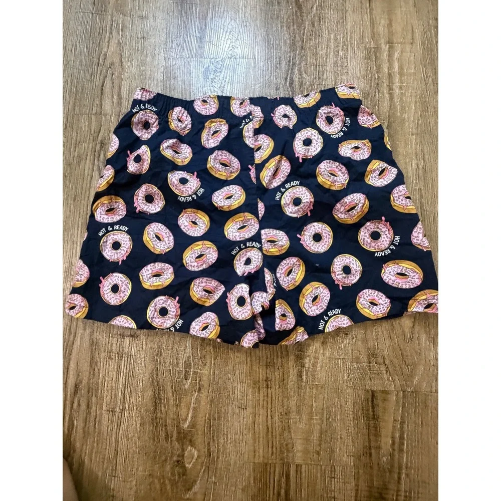 Aeropostale Mens Medium Navy Blue Pink Donut Print Cotton Boxer Shorts M HoReady